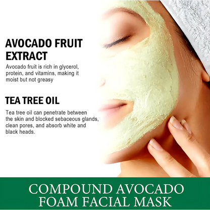 Deep Cleansing Avocado Foam Facial Mask